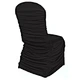 Wholesale Wedding Stretch Black Ruffled Customized Spandex chair covers