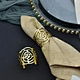 Church Wedding Decoration Napkins Ring Gold Hollow Corrugated Metal Napkin Ring