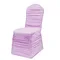 Hot Sale Lilac Modern Stylish Ruffled Spandex Chair Cover for Wedding Cceremony Party