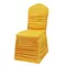 Wholesale Spandex Polyester Customized Gold Plain Ruffled Chair Cover Banquet Anniversary