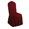 Wine Red Spandex Polyester Chair Cover