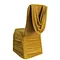 High Quality Classical Gold Swag Back Spandex Ruffled Chair Cover for Birthday