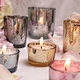 Romantic Color Spray Glass Candle Holder in Wholesale Price