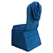 Factory Swag Back Pleated Blue Spandex Polyester Chair Cover for Wedding Event Banquet Party