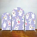 QF00837 Popular Customized Cartoon Fabric Print Arch Frame Backdrop Wedding Party Dinner