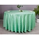 Aqua Handmade Factory Directly Manufacture Round Jacquard Table Linen For Banquet Party