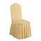 Wholesale Champagne Spandex Chair Cover With Skirt for Banquet Wedding Hotel