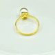 Modern Simple Gold Metal Napkin Ring with Big Pearl for Wedding Events Decoration