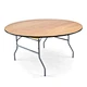 ZY00080  Natural Hot Sale Discount Folding Factory Banquet Wooden Round Table For Wedding Parties