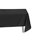 Hot Sell Black Polyester Rectangle Washable Table Cloth for Wedding Party Decoration