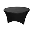 Colorful customized spandex Black party birthday hotel restaurant table cover