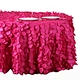 TX22562 Hot Pink Cheap Custom Classical Taffeta Petal Table Clothes For Wedding Decorations