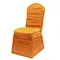 Cheaper Orange Polyester Lycra Ruched Spandex Chair Cover for Decoration