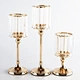 Modern Luxury Metal Glass Candle Stand for Hotel, Wedding, Housewarming