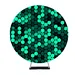 QF00837 Wholesale High Quality Shinning Green Round Wedding Arch Backdrop for Party Birthday Ceremony
