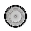 Hot Selling Black Rim Porcelain Hotel Bone China Ceramic Plate Set for Various Activities