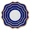 Wholesale Premium China Charger Plate and Royal Blue Ceramic Plates for Catering Rental Dinner Set