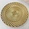 Factory Custom Shiny PE Gold Wedding New Design Special Charger Plate