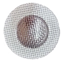 Round Cheap Wholesale Elegant Glass Charger Plates with Silver Rim for Weddings