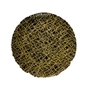 Plated Wedding Artistic Gold Thread Glass Plates with Black Background