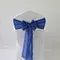 BS00982 Factory Hot Sale Cheaper Faux Burlap Blue Wedding Banquet Party Decoration Chair Sashes