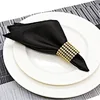 BS00093 Wholesale Good Quality Black Colorful Satin Napkin Elegant for Wedding Banquet Party