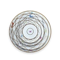 Custom Printed Elegant Butterfly Ceramic Bone China Plate 4 Piece for Wedding Banquets
