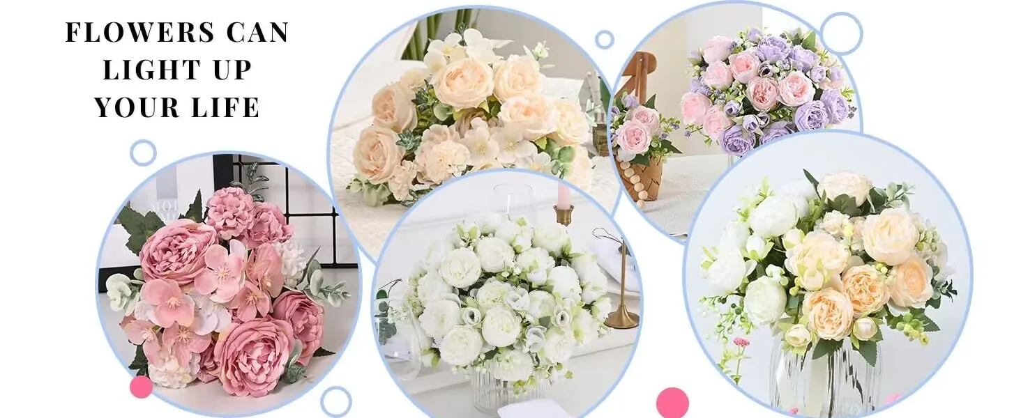 Peonies Artificial Flowers