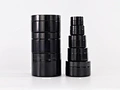 Standard Shape Black Glass Jar with ABS Lid
