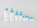 Painted Pretty Face Lotion Pump Glass Bottles