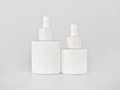 white latex head dropper cover opal white glass bottle essential oil essence sub-bottling