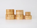 15g 30g 50g 100g 150g 200g cosmetic skincare natural bamboo aluminum with different wooden material covered jar