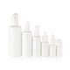 2oz 3oz 4oz 250ml Luxury Display Clear Transparent Body Cream Opal White Glass Lotion Bottle With Pump