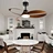 42/52 inch Modern Ceiling Fan With Light Smart Switch ABS Blades And Remote Control