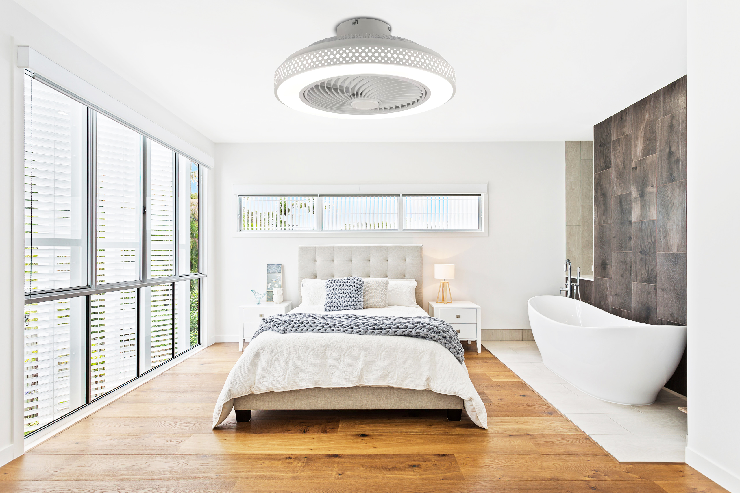 low profile flush mount ceiling fan