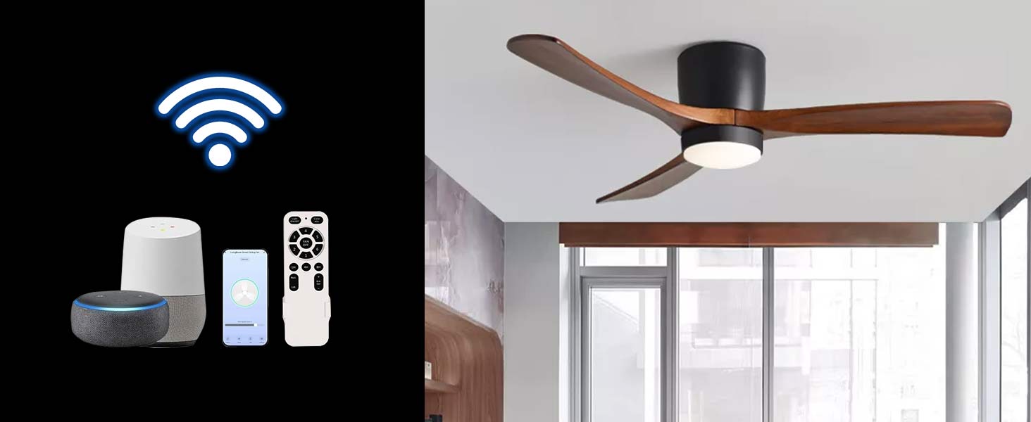 Smart Remote-Control Ceiling Fan