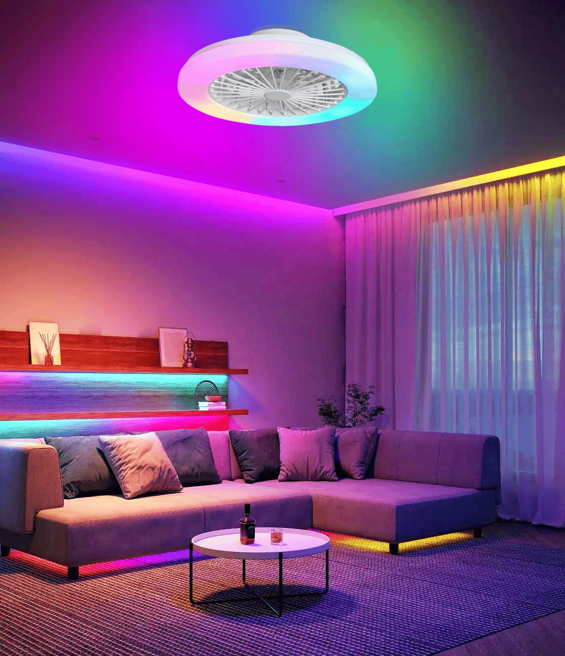 bedroom ceciling fan eith light