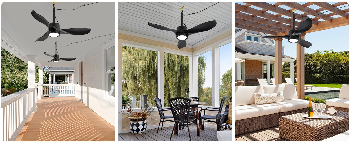 outdoor ceiling fans with lights