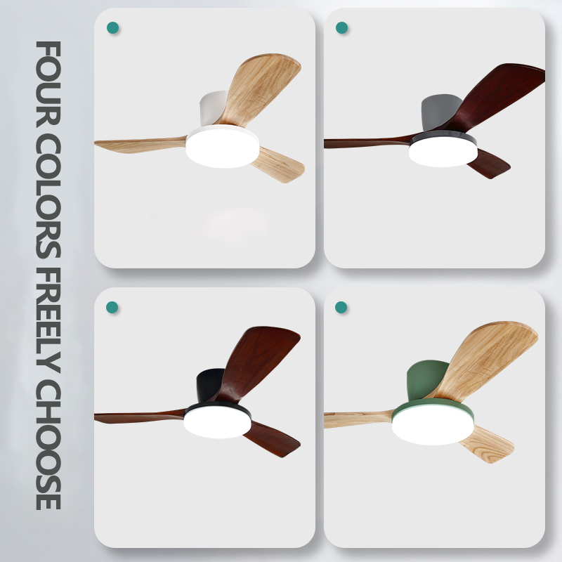 wood ceiling fan with light