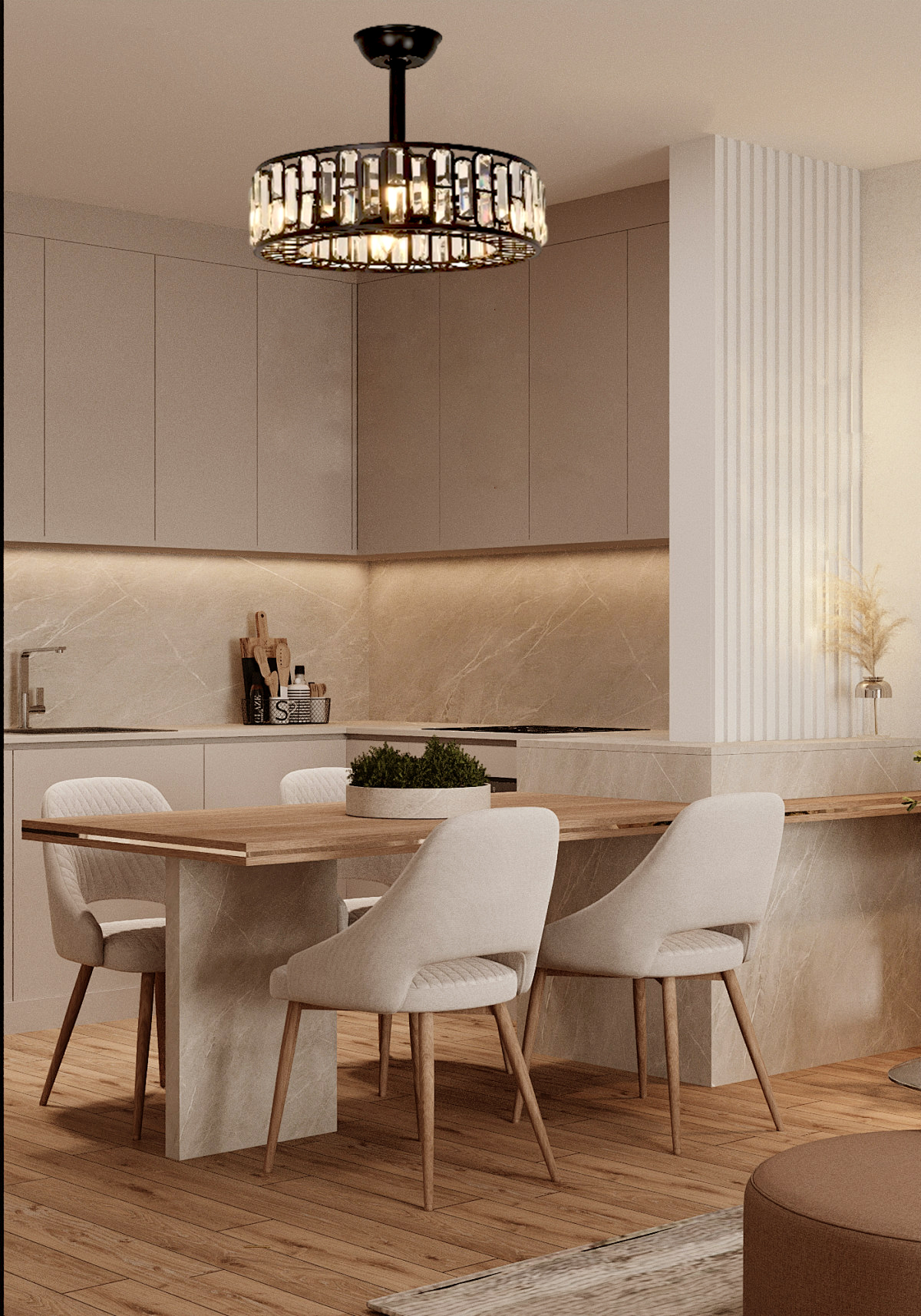 ceiling fan chandelier