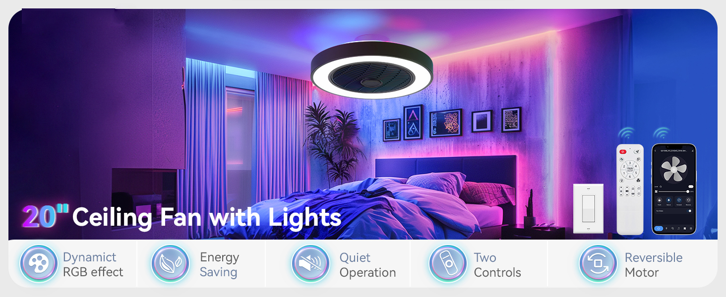 bedroom ceiling fans with lights​