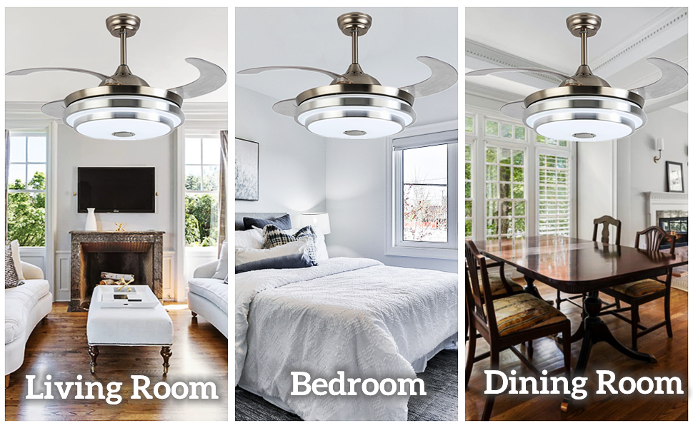 bluetooth ceiling fan with light