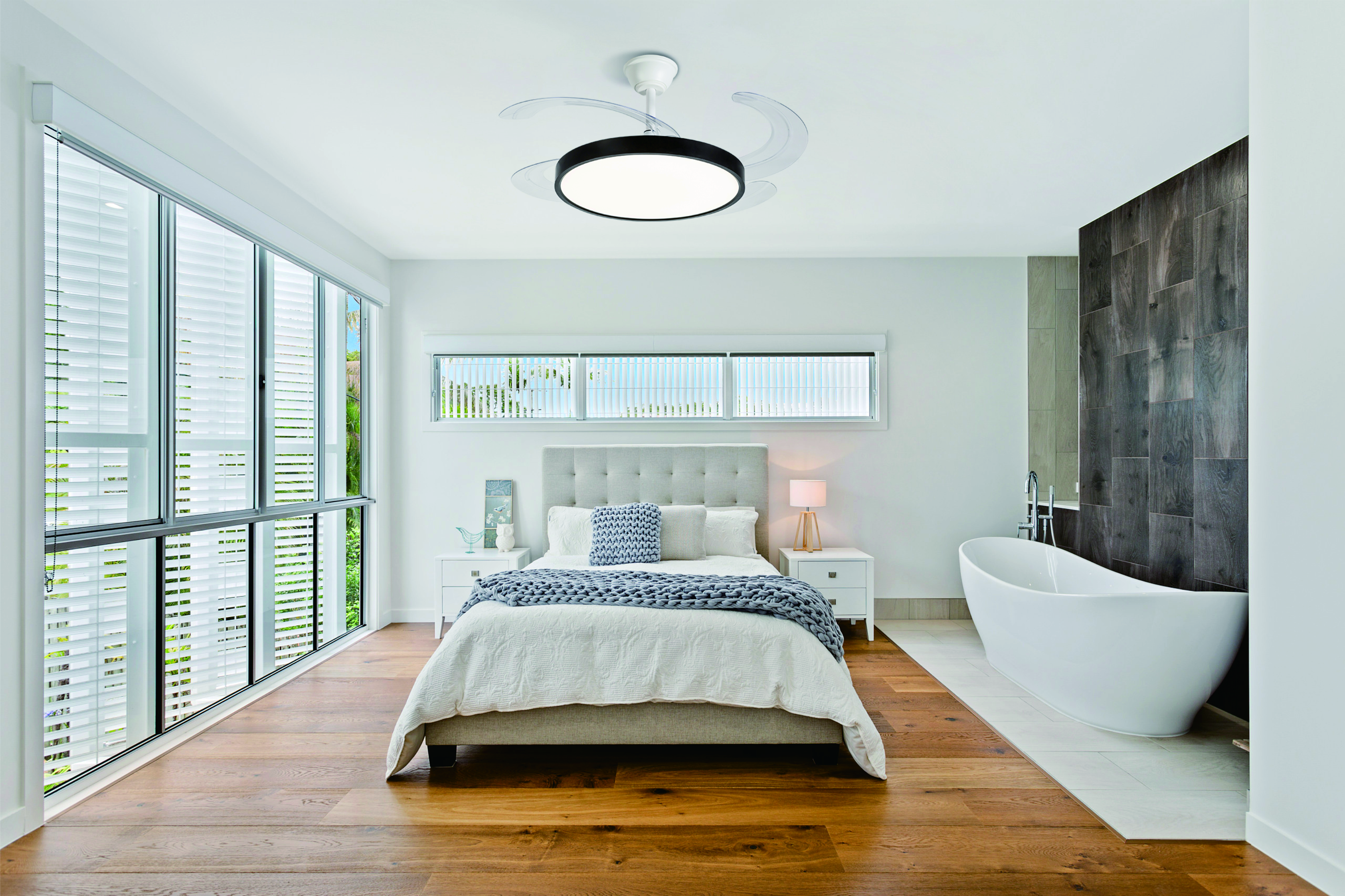retractable ceiling fan