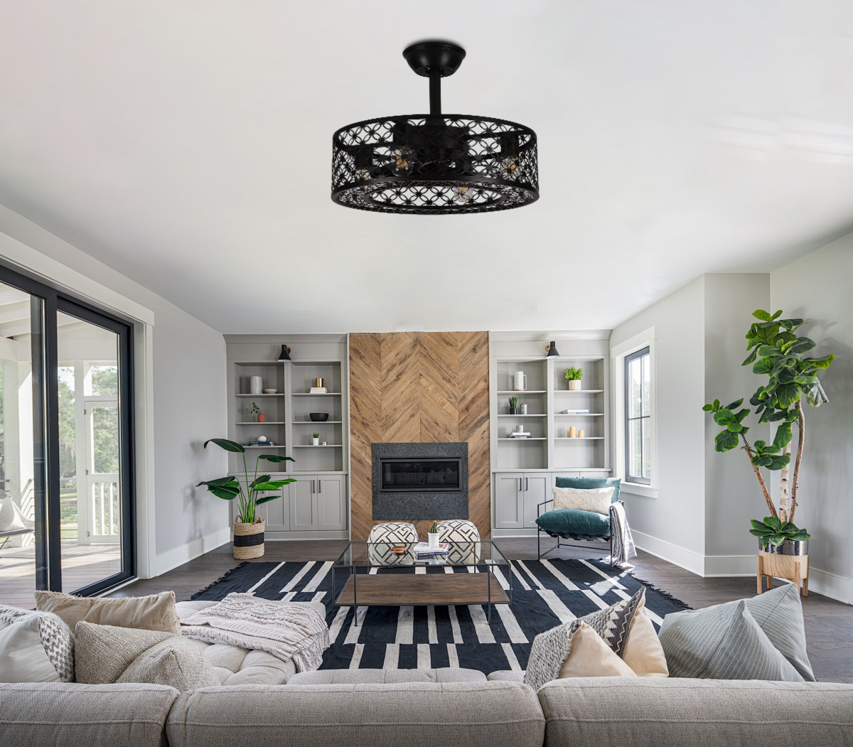 ceiling fan chandelier