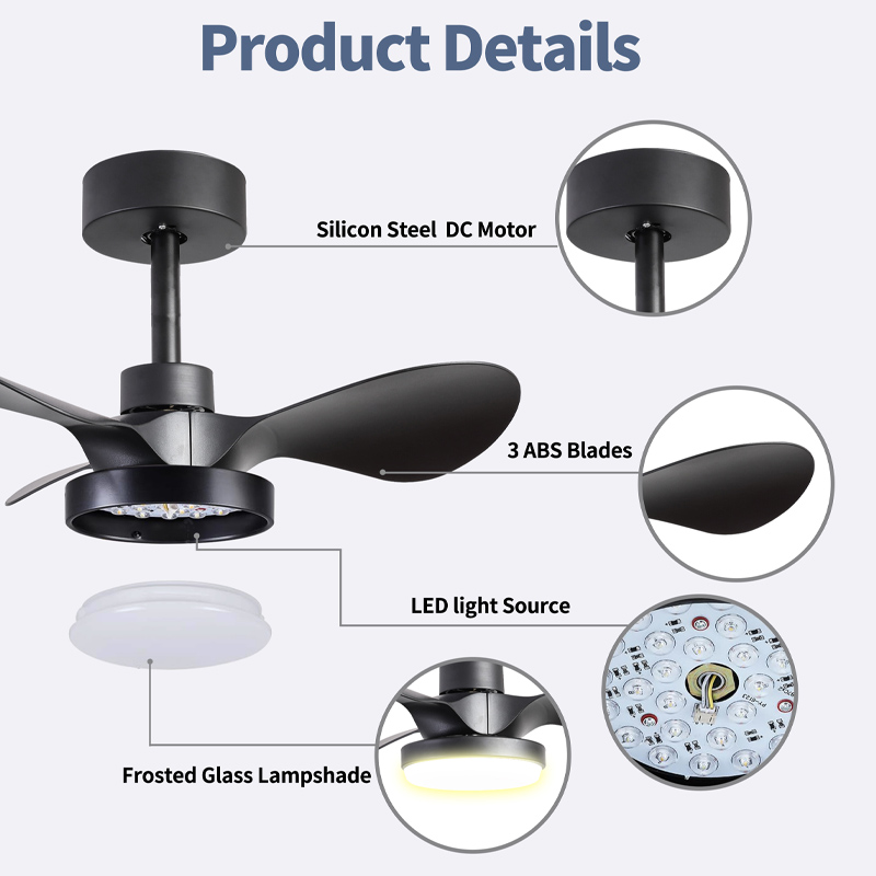 ceiling fan in small room