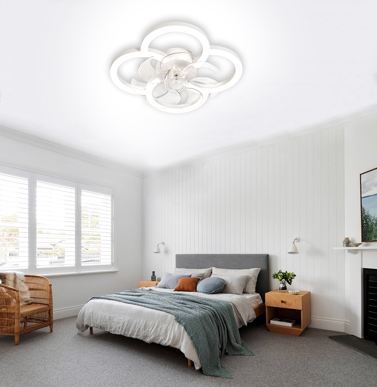 flush mount ceiling fan