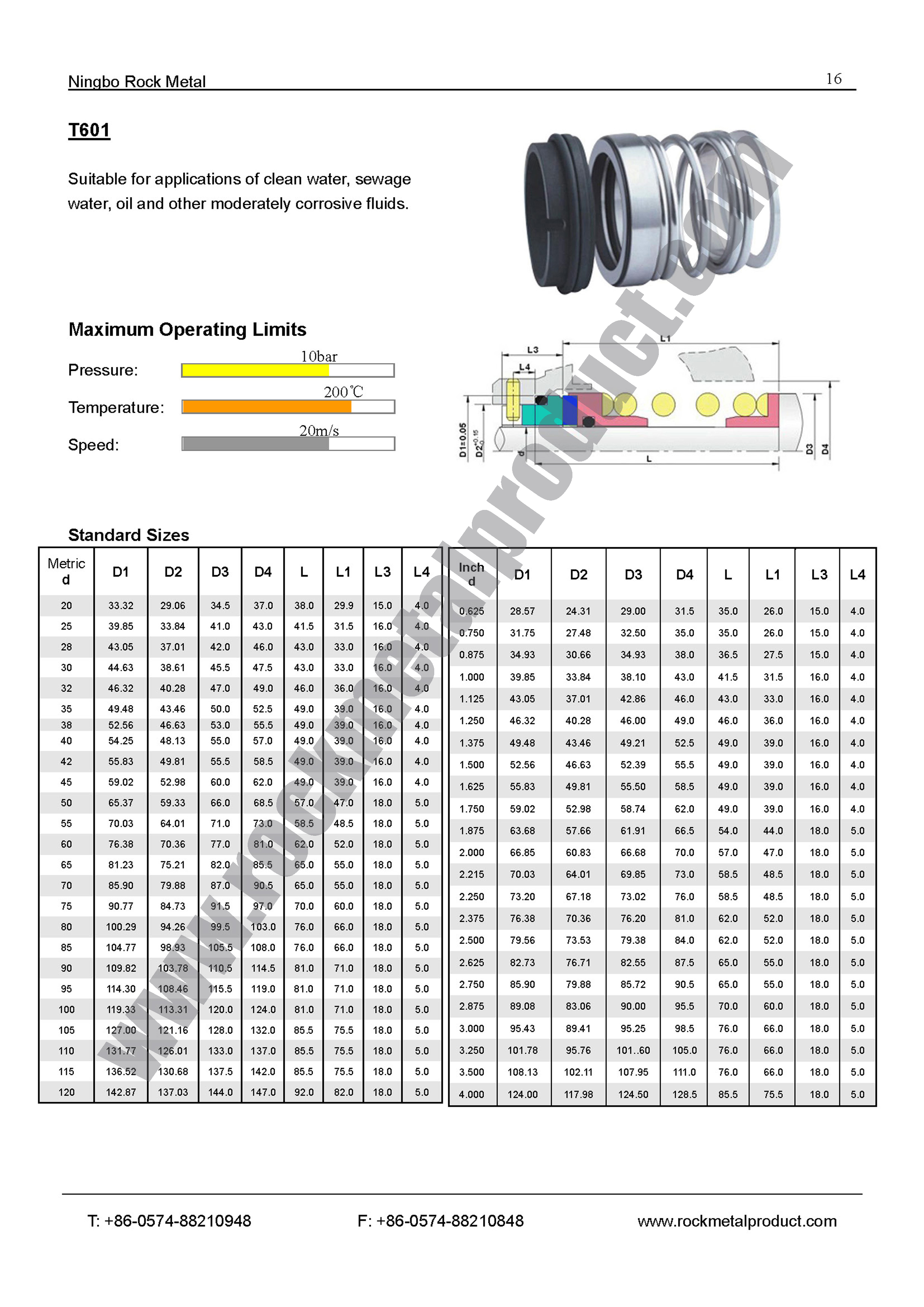 T601 Mechanical Seal,eagleburgmann seal,Mechanical seal manufacturer