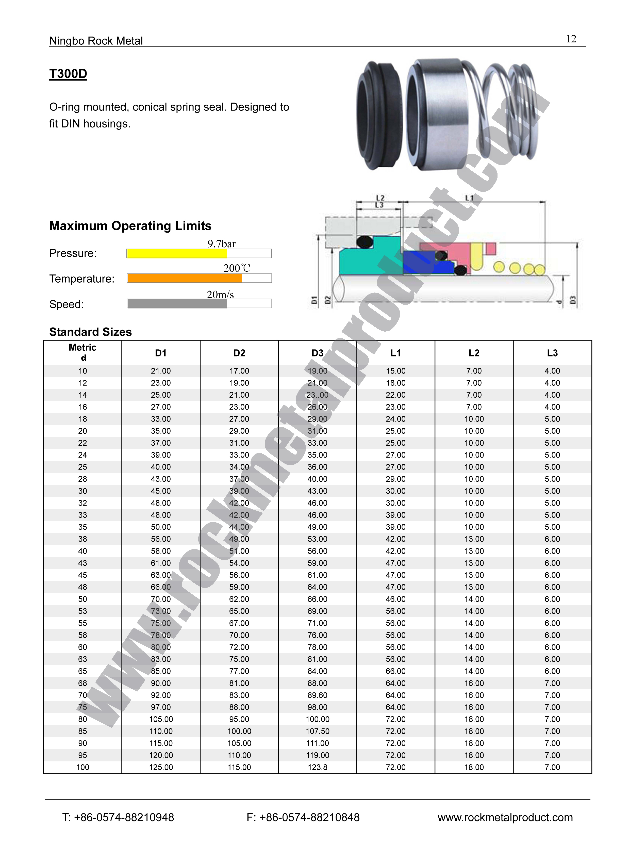 T300D Mechanical Seal,eagleburgmann seal,Mechanical Seals for Pumps
