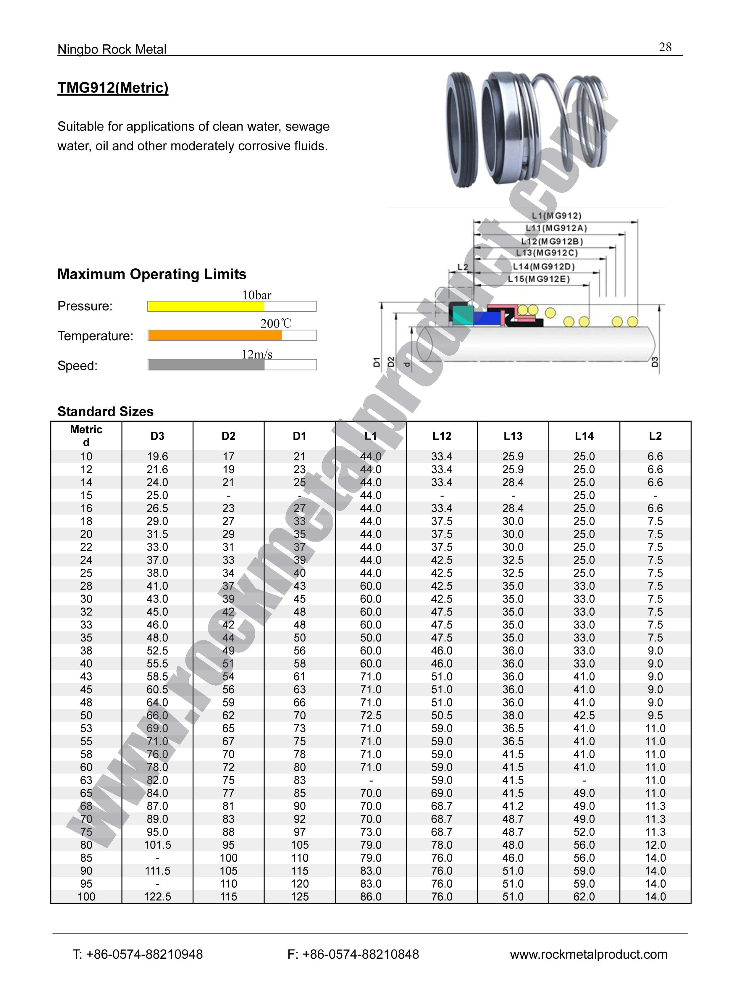 eagleburgmann mechanical seal, MG9, pump seal