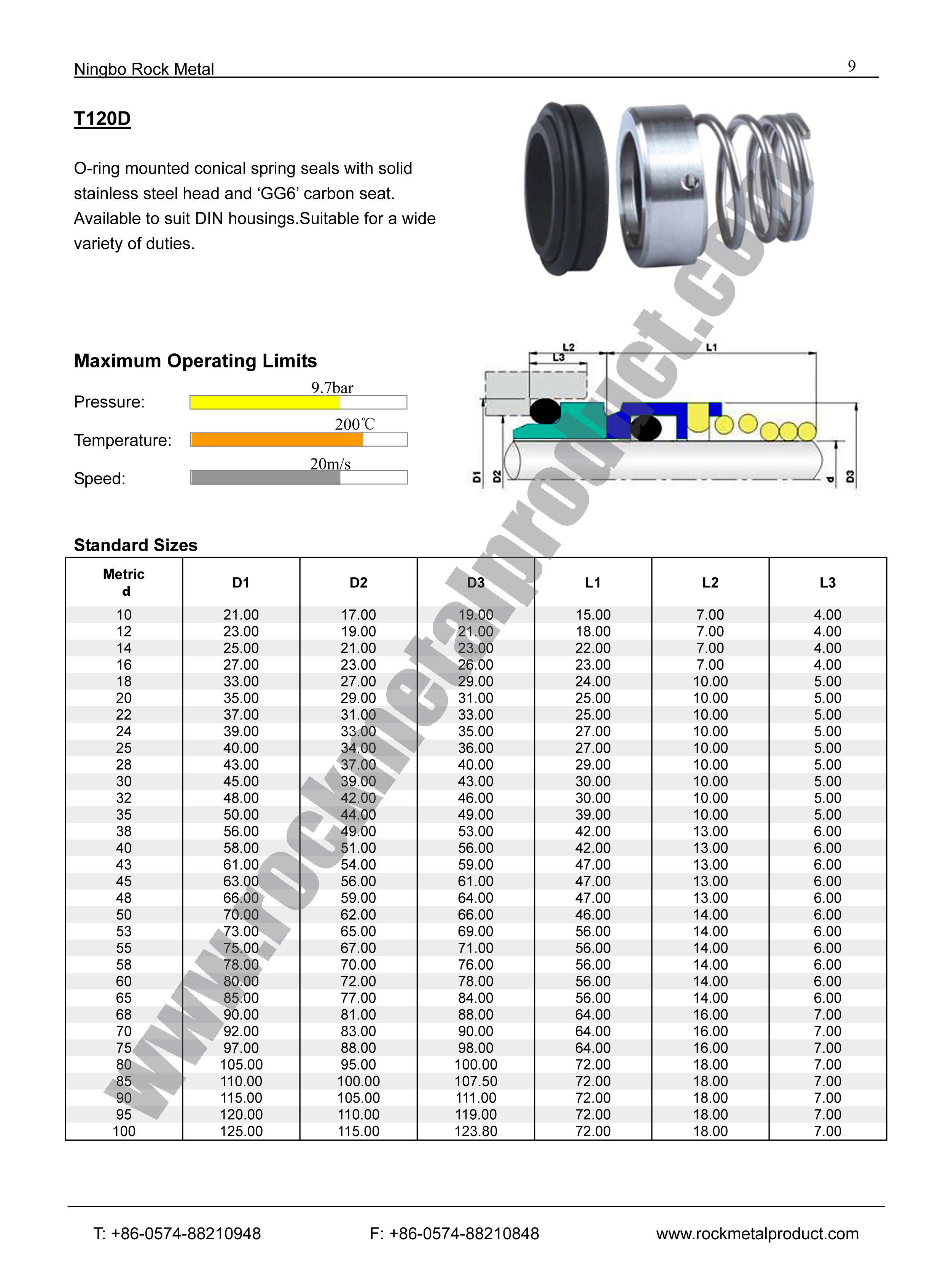 T120D Mechanical Seal,eagleburgmann mechanical seal,Mechanical Seals for Pumps